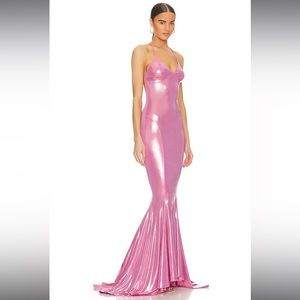 Mermaid Fishtail Gown in Candy Pink
Norma Kamali